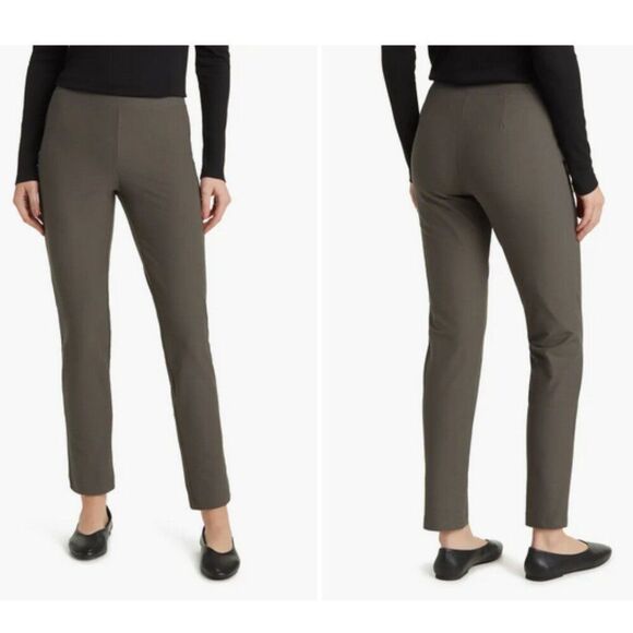 Eileen Fisher Women's Size Medium Slim Ankle Stretch Crepe Pants - Picture 1 of 13